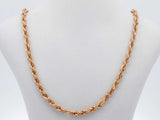 14k Yellow Gold 3.5 Grams Rope Chain 18 Inches Aa0426ozxsa