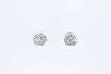 Approx. 0.32ctw Lab Grown Diamond Stud Earrings Sterling Silver 1.6g Eb1124ridu