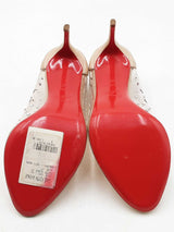 Christian Louboutin Pvc Crystal Embellished Heels Size 37  Eb1125lrxdu