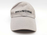 Balenciaga Classic Logo Gray Embroidered Baseball Cap Sd0626lrzde