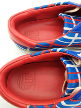 Tory Burch Blue & Red Sport Knit Golf Sneakers Size 7 M Eb0126pxde