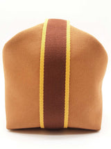 Hermes Bride-a- Brac Large Gold Brown Canvas Palladium Travel Case Do0326wxzde