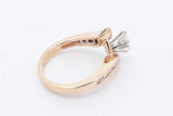 0.7cttw Diamond Wedding Set In 14k Yellow Gold 6.2 Grams Size 3.75 Eb0725wxzsa