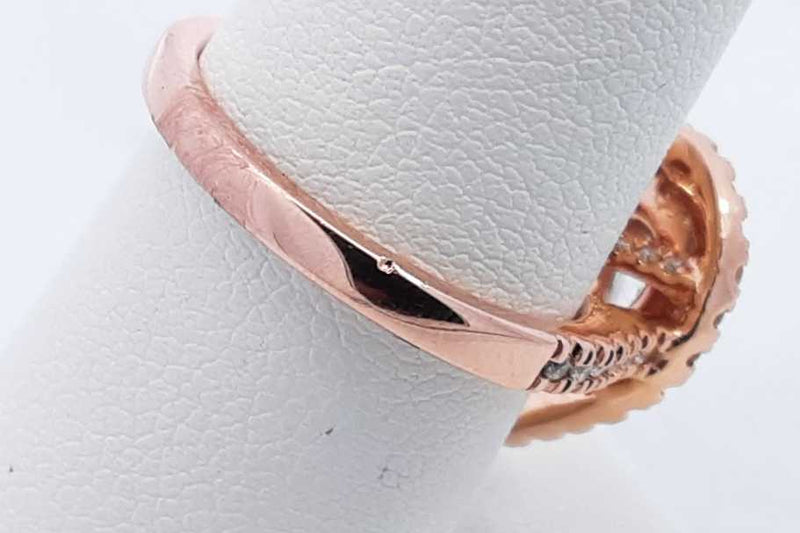 Approx. 1.15ctw Diamond Ring In 14k Rose Gold 6.3 Grams Size 6.75 Eb0125crxsa