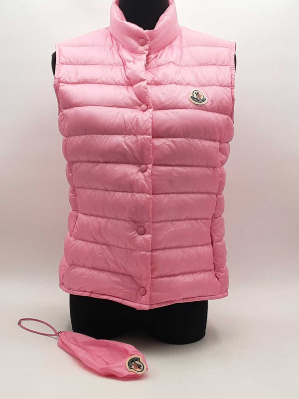 Moncler Liane Classic Puffer Vest Pink Size 2 Aa0225ocrsa