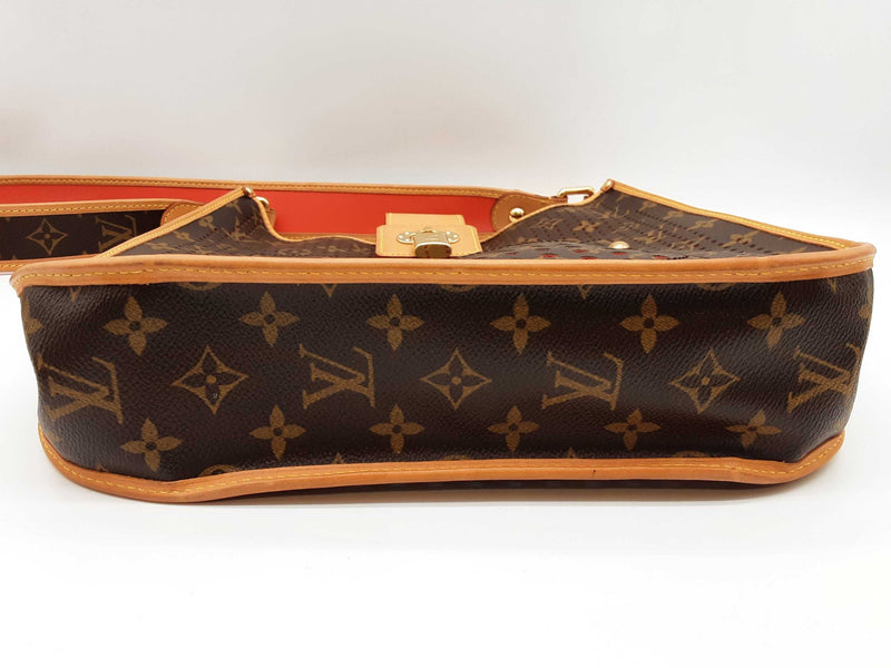 Louis Vuitton Musette Perforated Brown Monogram Orange Tote Bag Do0525loxzde