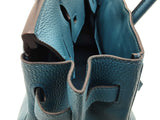 Hermes Birkin 30cm Bleu De Galice Blue Togo Gold Hardware Handbag Do0526lwxzxde