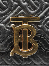 Burberry Mini Tb Crossbody In Black Monogram Quilted Lambskin Fw0326oxzdu