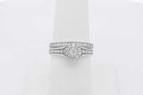 0.54cttw Diamond Wedding Set In 10k White Gold 3.8 Grams Size 7 Eb0226orxsa