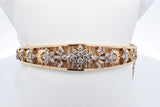 1.14cttw 10k Yellow Gold Diamond Hinged Bangle Bracelet 18.7 Grams Eb0626lwxzdu