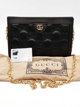 Gucci Gg Matelasse Black Leather Chain Shoulder Bag Eb0526lxxzde