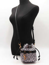 Versace La Greca Signature Glitter Print Bucket Bag Fw0825wzxdu