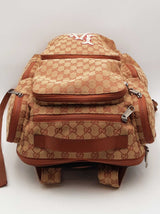 Gucci X Mlb Gg Monogram Canvas La Dodgers Backpack Eb0526rxzsa