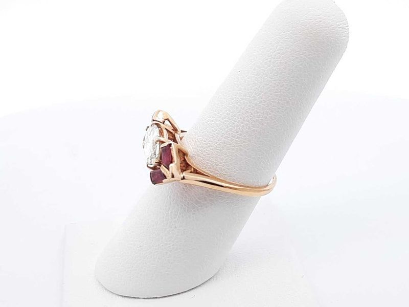 1.5ctw Diamond .40ctw Ruby 14k Yellow Gold 3.3 Grams Ring Size 6.5 Sd1224pzxzdu