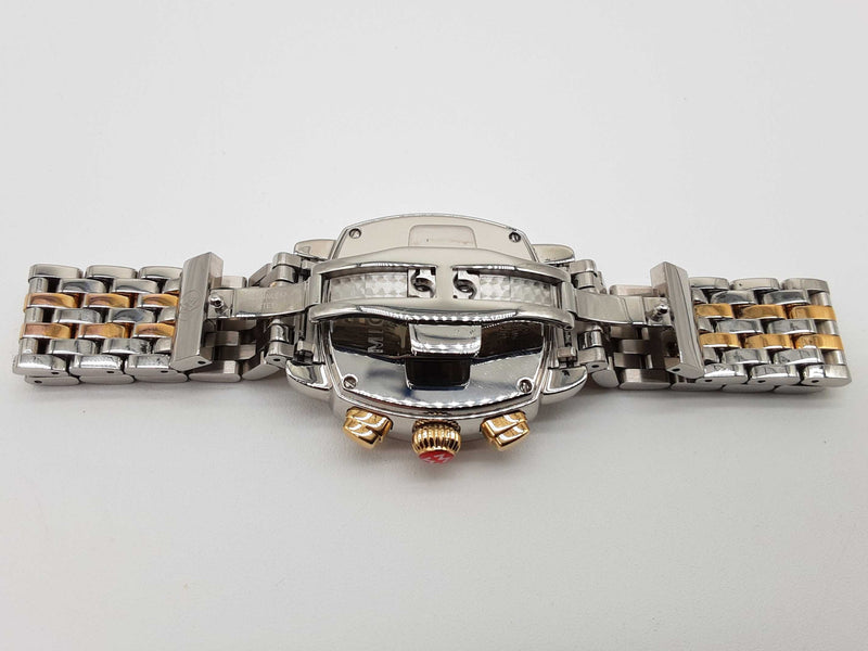 Michele 34mm Ascalon Chronograph Two-tone Steel Quartz Watch Do0625rxzde