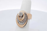 14k Yellow Gold Diamond Spinner Ring 7.6 Grams Size 6 Eb0626iixdu