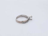 1.01 Cttw Diamond & 10k White Gold Engagement Set 3.5 Grams Size 6.5 Fw0824erxdu