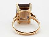 Brown Smokey Quartz 18k Yellow Gold 5.3g Ring Size 6 Do0625worde