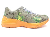 Gucci 673354 Gg Rhyton Pineapple Print Multi-color Shoes Size 11 Aa1026lrzsa