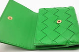 Bottega Veneta Intrecciato Green Leather Wallet Eb0526lixsa