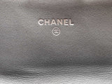 Chanel Continental Interlocking Cc Logo Trifold Blue Wallet Aa0625przsa