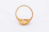 24k Yellow Gold Flower Ring 4.3 Grams Size 8 Eb0924lsrsa