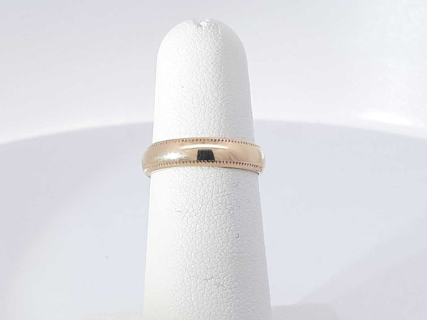 14k Yellow Gold 3.3 Grams Wedding Band Size 5 Aa0825lzxsa