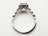 0.64 Cttw Natural Diamonds 14k White Gold 4.0g Ring Size 9 Do0226wxzde