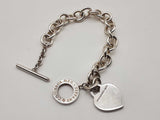 Tiffany & Co. Return To Tiffany Heart Tag 0.925 Silver 32.8g Bracelet 6.5 In Do0325lrxde