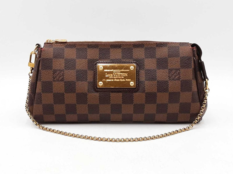 Louis Vuitton Eva Convertible Clutch In Damier Ebene Coated Canvas Fw1125wordu