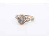 1.10 Cttw Diamond & 14k Yellow Gold Ring 3.3 Grams Size 7 Fw0824rxzdu