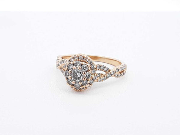 1.10 Cttw Diamond & 14k Yellow Gold Ring 3.3 Grams Size 7 Fw0824rxzdu