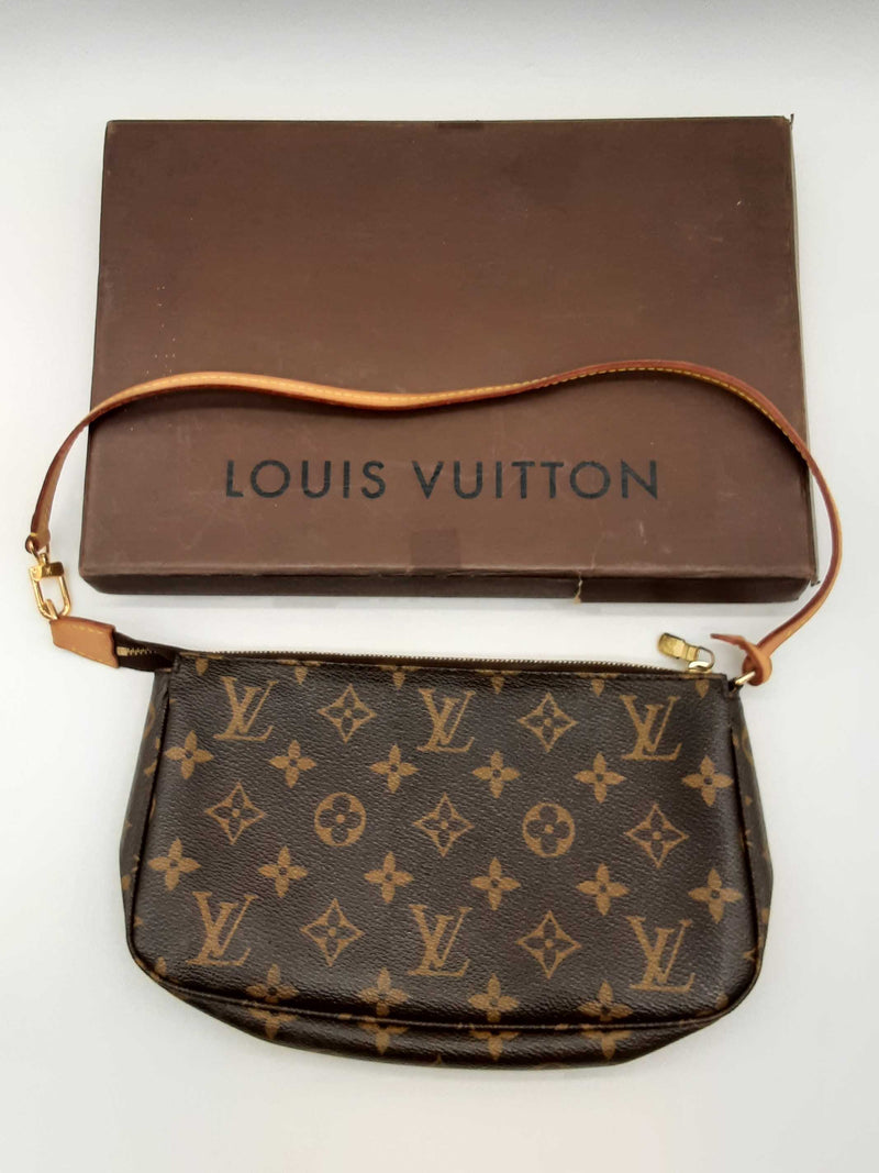 Louis Vuitton Pochette Brown Monogram Shoulder Clutch Do1024rxzde