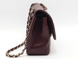 Chanel Caviar Jumbo Double Flap Shoulder Bag Red Aa0526wcrzsa