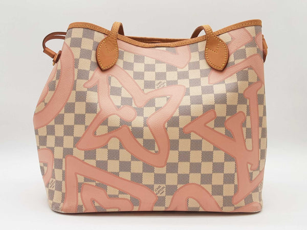 Louis Vuitton Damier Azure Tahitienne Neverfull Tote Bag Sd0725ezxde