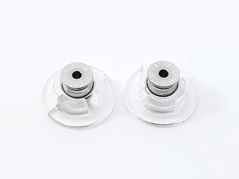 1.0 Cttw Diamond & 14k White Gold Stud Screwback Earrings 1 Gram Fw0725wxzdu