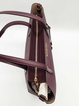 Michael Kors Hayley Purple Leather Large Tote Bag Do1125wxde