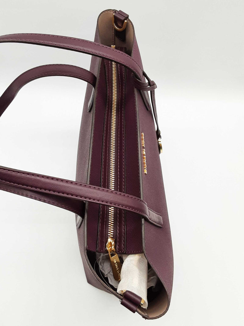 Michael Kors Hayley Purple Leather Large Tote Bag Do1125wxde