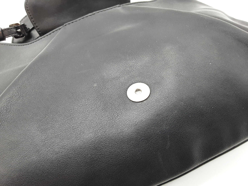 Christian Dior John Galliano Street Chic Black Leather Shoulder Bag Do0525orxde