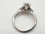 2.16 Cttw Lab Grown Diamonds 14k Wg 8.6g Guard And Ring Size 4.5 Do0226crxde
