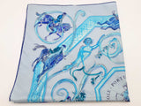 Hermes Ecole Portugaise D'art Equestre Blue Silk Scarf Do0625loxde