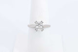 Magic Glo Diamond Solitaire Ring In 14k White Gold 3.8g Size 6.75 Eb0724oxzdu