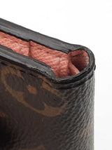 Louis Vuitton Zoé Wallet In Monogram Coated Canvas & Pink Leather Fw0926crdu
