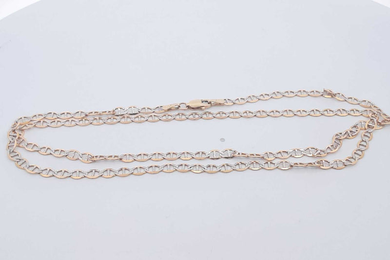 14k Yellow Gold Mariner Chain Necklace 4.9 Grams 20 Inch Eb1124oorsa