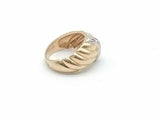 0.08cttw Diamond 18k Yellow Gold Ring 7.1g Size 7.5 Vc0226plrmia
