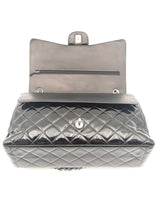 Chanel Classic Maxi Black Quilted Patent Leather Double Flap Bag Sd0825wzxzsa