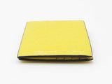 Salvatore Ferragamo Bifold Wallet In Gancini-embossed Yellow Leather Fw0326lordu