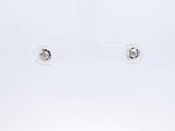 1.0 Ctw Diamond & 14k White Gold Solitaire Stud Earrings 0.7 Grams Fw0225crzdu