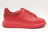Alexander Mcqueen Oversized Red Leather Sneakers Size 42 Eb0626lxzsa