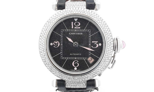 Cartier Pasha De Cartier 0.9ctw Diamond Bezel Watch 35mm Eb0u23irzxdu